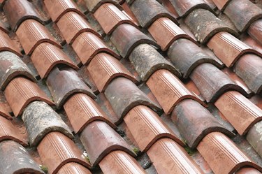 Shingles on a rooftop