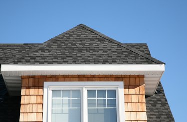 Exterior of house with dormer