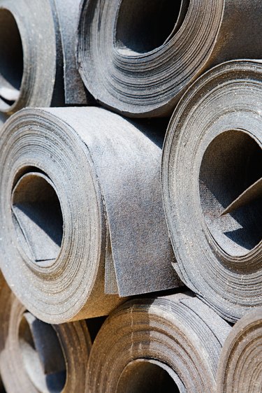 Rolls of tar paper