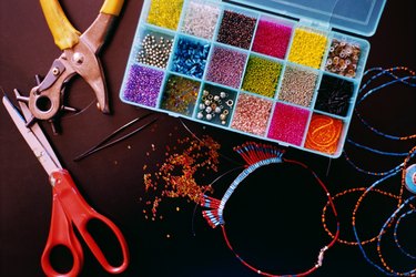 Drawing Craft Tools Materials Kids Creativity Stock Photo