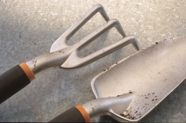 Close-up of gardening tools