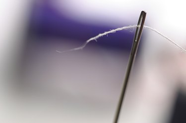 Thread through needle