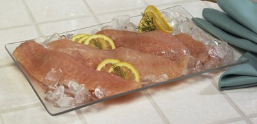 Red snapper on ice