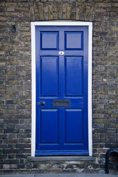 Blue door, Canterbury, England