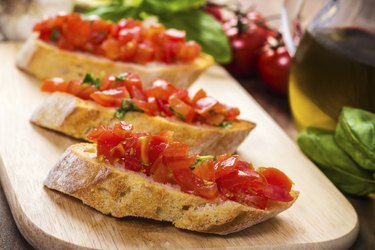 bruschetta with tomatoes