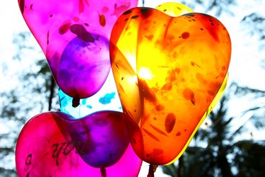 Close up of balloons