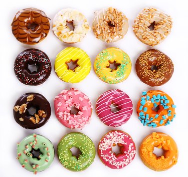 Colorful and tasty donuts