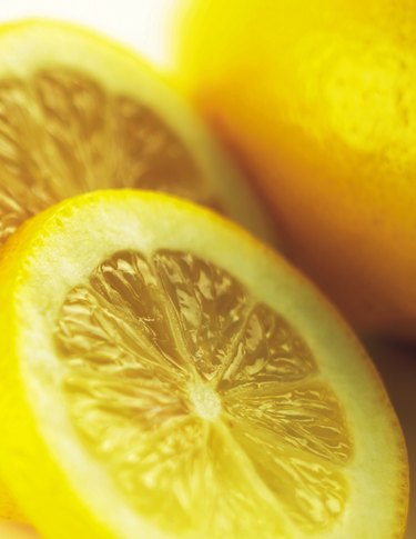 Sliced lemons