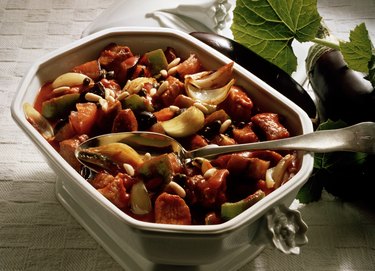 Aubergine stew with pork (Italy)