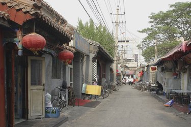 China, Beijing, alleyway