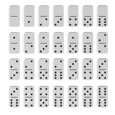 3d rendering of domino set