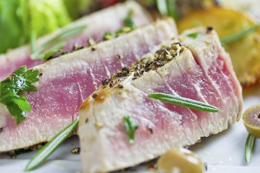 tuna with salad