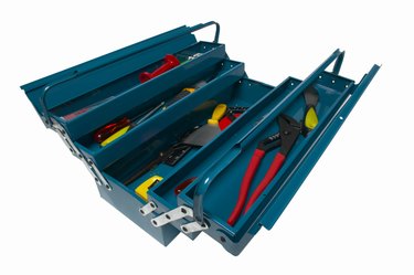 Elevated view of a tool box