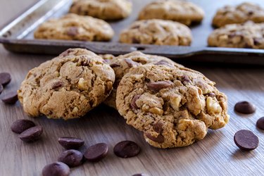 Homemade Chocolate Chip Cookies with Walnuts