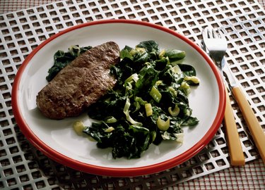 Veal Liver with Spinach