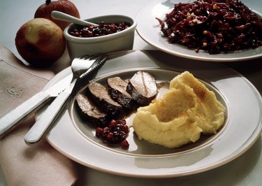 Saddle of Venison with Cranberries