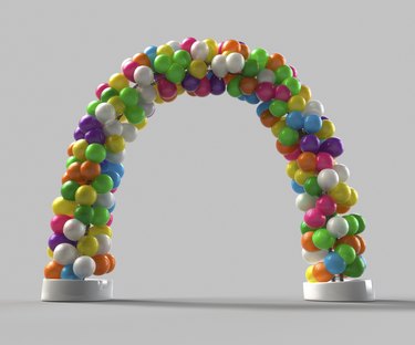 Rainbow color Balloon arch decoration