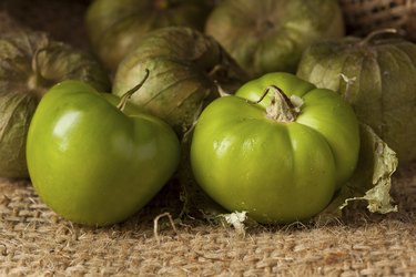 Fresh Green Organic Tomatillo