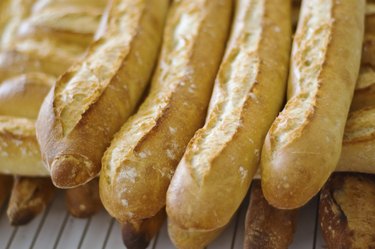 Traditional french baguettes