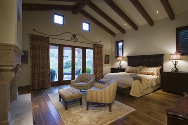 Bedroom With Seating Area At Home