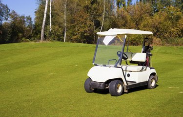 Golf-cart car on golf course
