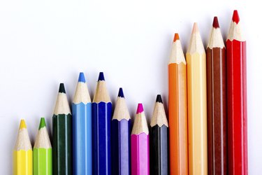 Colorful of pencils in concept all for one