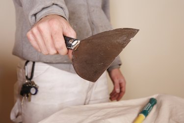 Man with a drywall knife