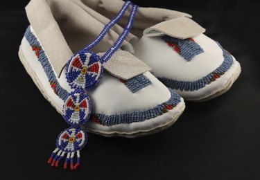 beaded moccasins