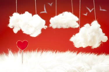 Cotton Ball Clouds Process Art for Preschoolers