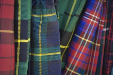 Several Multi Color Plaid Kilts