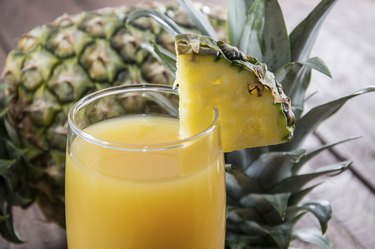 Fresh made Pineapple Juice