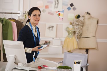 Woman working at desk