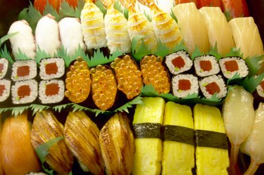 Assorted sushi