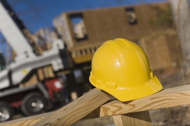 Hat at construction site