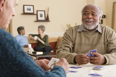 Men playing cards