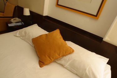 Bed with pillows