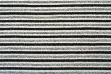 Close-up of striped fabric swatch