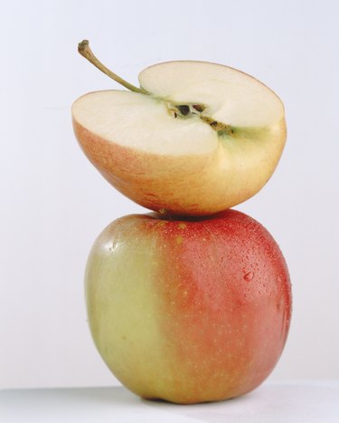 Apples can be frozen whole when cored first.