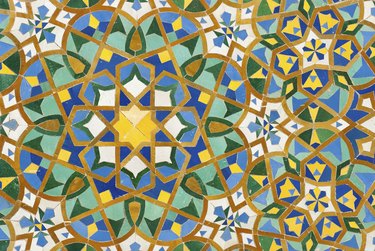 moroccan vintage tile background