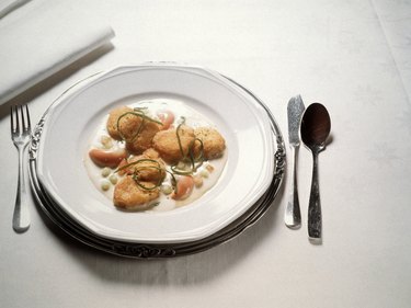 Scallops In Cucumber Cream Sauce