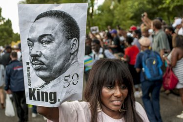 50th Anniversary Of Martin Luther King's March On Washington Commemorated In DC