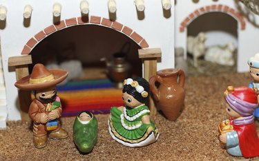 Mexican Hispanic Nativity with Joseph