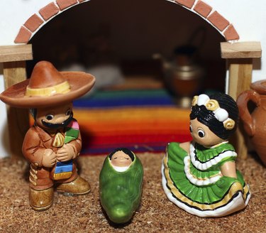 Mexican Hispanic Nativity with Joseph