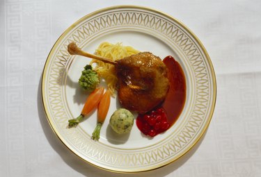 Leg of Goose with Wholemeal Bread Dumplings