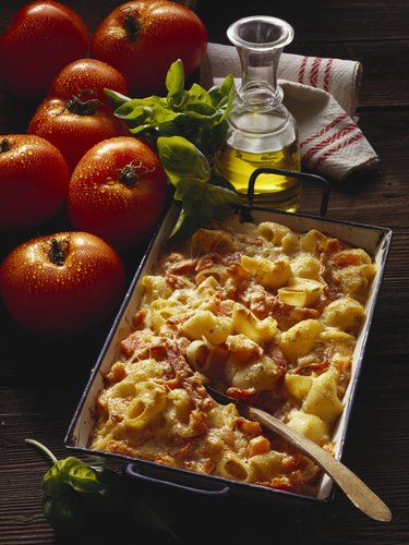 Baked pasta with ham (Italy)