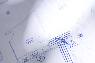 electrical blueprint background