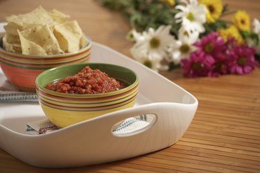 Tortilla chips and salsa
