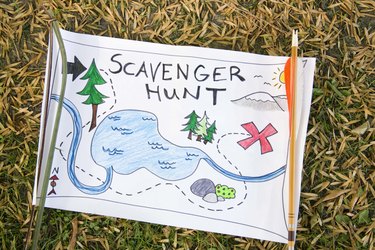 Scavenger hunt map