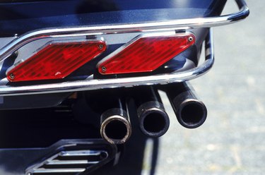 exhaust pipe of motorcycle