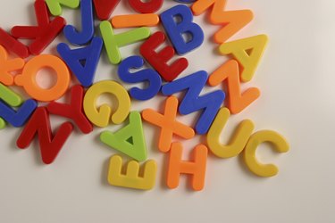 Colorful letters